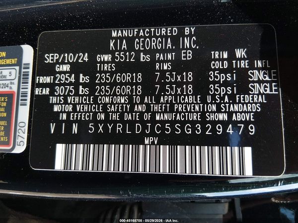 2025 KIA SORENTO S