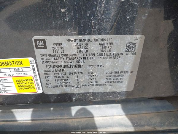 2014 CHEVROLET TRAVERSE LS — I9