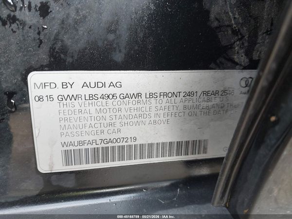 2016 AUDI A4 2.0T PREMIUM