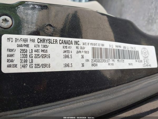 2013 DODGE GRAND CARAVAN SE/SXT — I9