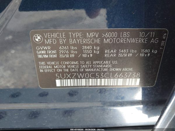 2012 BMW X5 XDRIVE35D