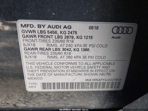 2018 AUDI Q5