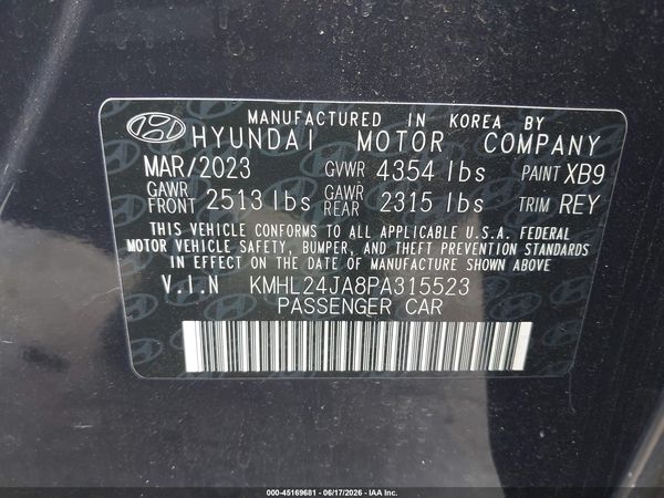 2023 HYUNDAI SONATA SE