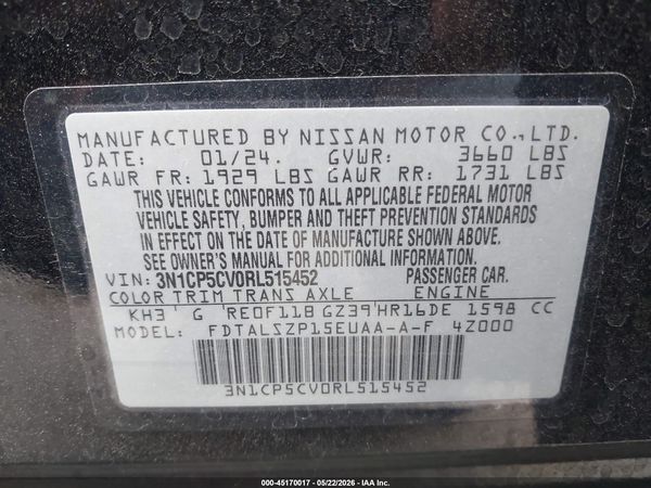 2024 NISSAN KICKS SV XTRONIC CVT