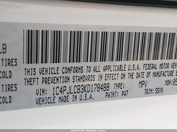 2019 JEEP CHEROKEE LATITUDE FWD