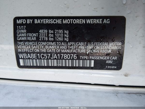 2018 BMW 330E IPERFORMANCE