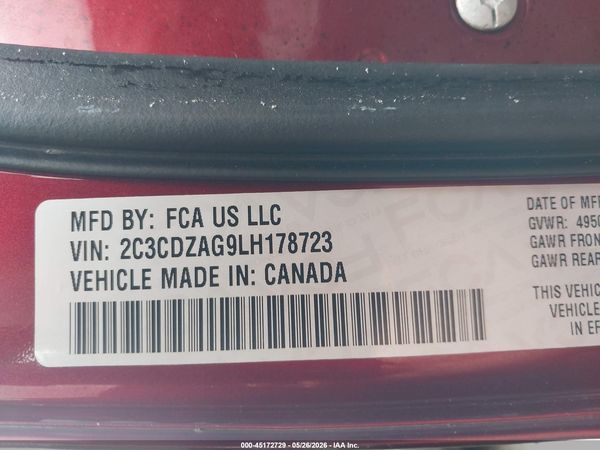 2020 DODGE CHALLENGER SXT