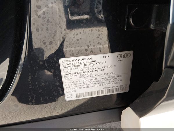 2019 AUDI Q5 45 PREMIUM