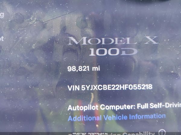 2017 TESLA MODEL X 100D/75D/90D