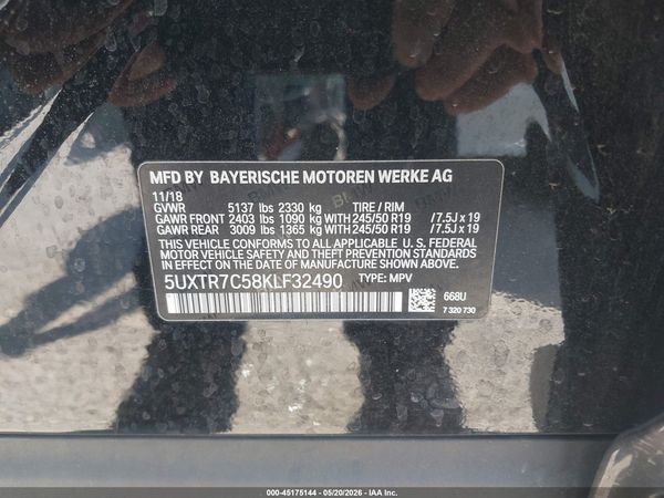 2019 BMW X3 SDRIVE30I