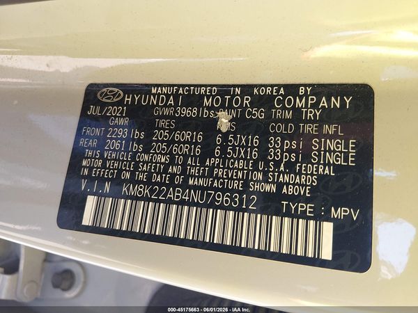 2022 HYUNDAI KONA SE