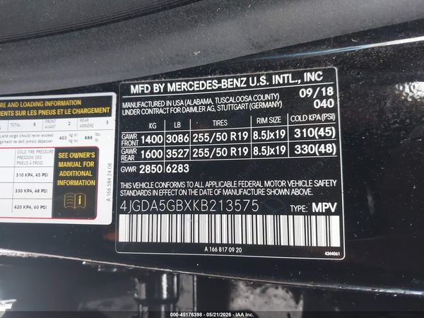 2019 MERCEDES-BENZ GLE 400 4MATIC