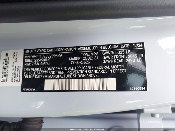 2025 VOLVO XC40 B5 PLUS BRIGHT THEME