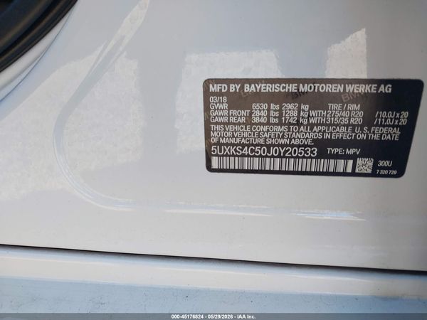2018 BMW X5 XDRIVE35D
