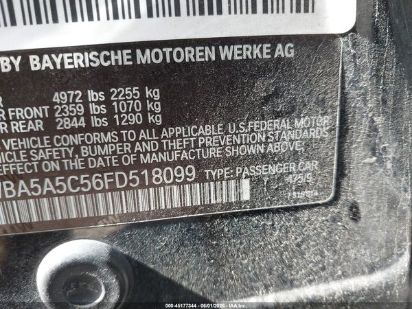 2015 BMW 528I