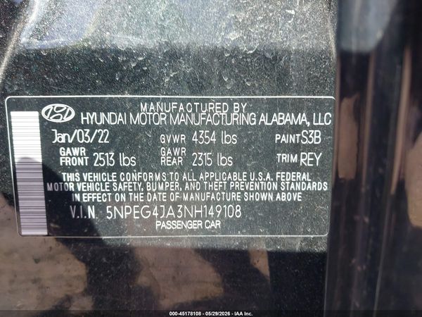 2022 HYUNDAI SONATA SE
