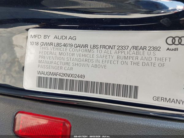 2019 AUDI A4