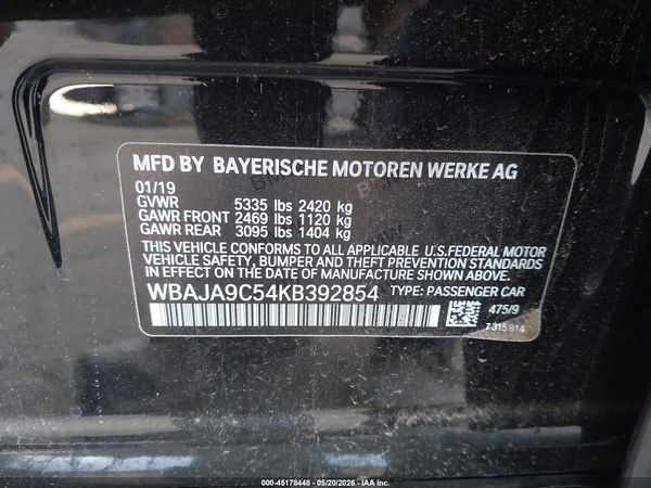 2019 BMW 530E IPERFORMANCE