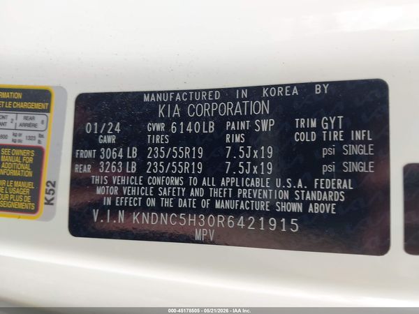 2024 KIA CARNIVAL MPV EX
