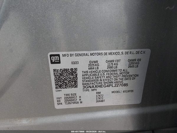 2023 CHEVROLET EQUINOX FWD LS — I9