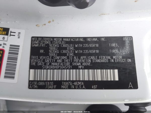 2023 TOYOTA HIGHLANDER XLE