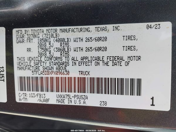 2023 TOYOTA TUNDRA SR5