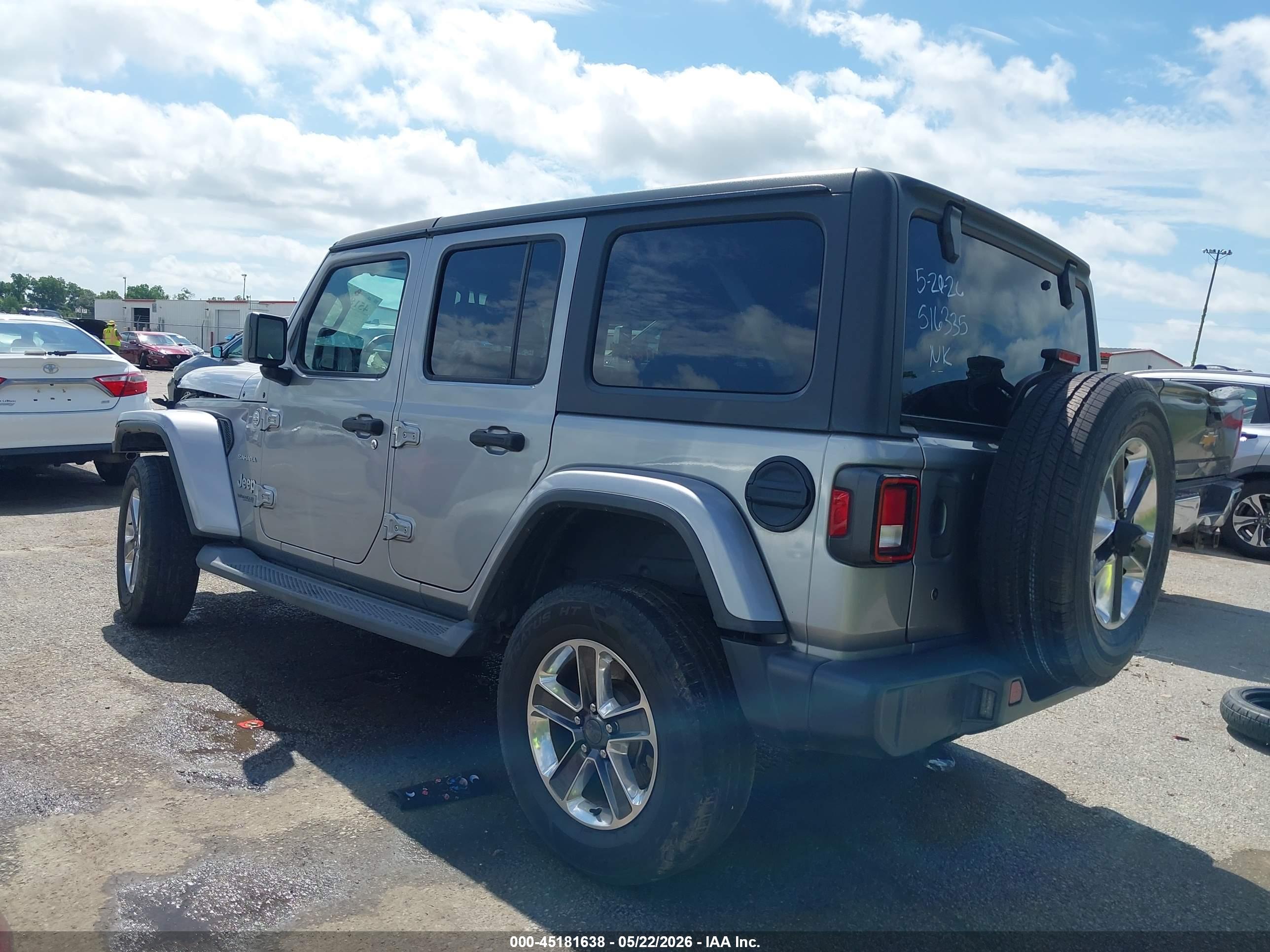 2019 JEEP WRANGLER UNLIMITED SAHARA 4X4