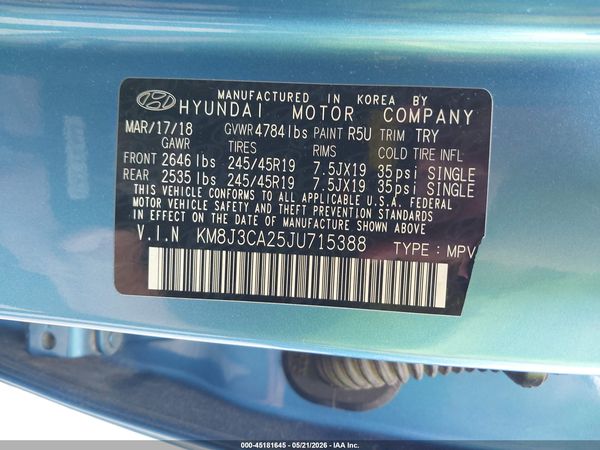 2018 HYUNDAI TUCSON LIMITED