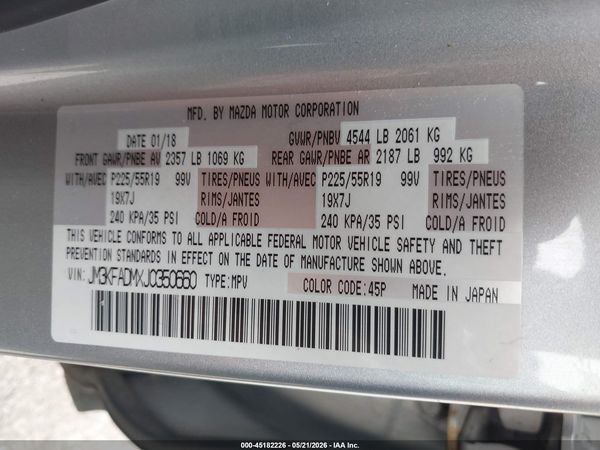 2018 MAZDA CX-5 GRAND TOURING