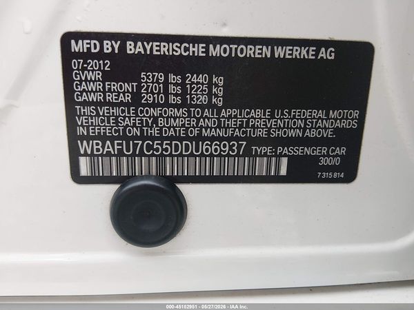 2013 BMW 535I XDRIVE
