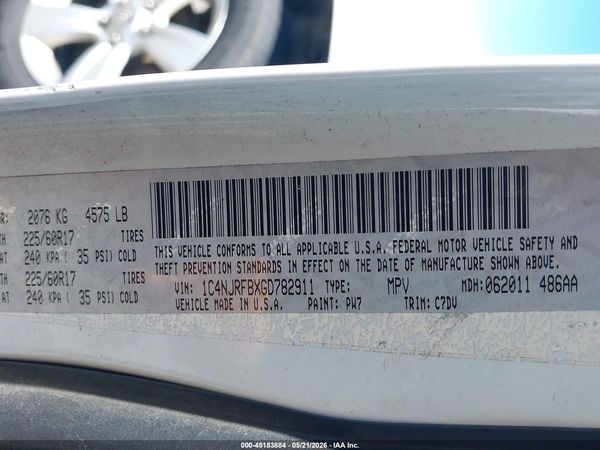 2016 JEEP PATRIOT LATITUDE