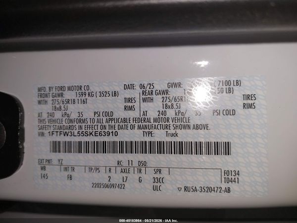 2025 FORD F-150 XLT