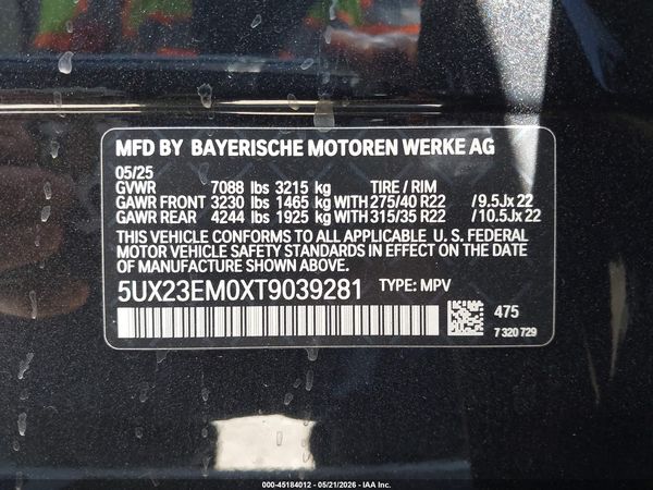 2026 BMW X7 XDRIVE40I