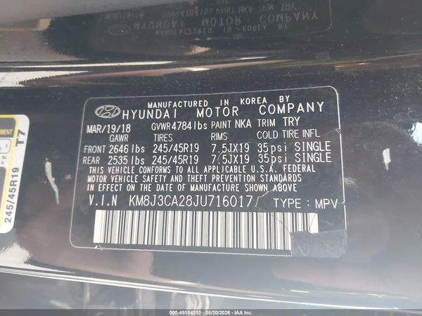 2018 HYUNDAI TUCSON VALUE