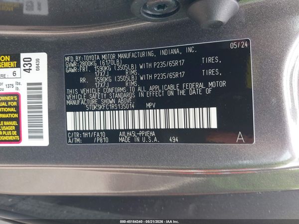 2024 TOYOTA SIENNA LE