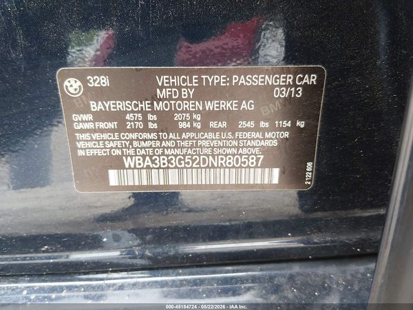 2013 BMW 328I XDRIVE