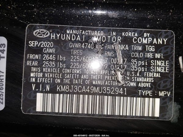 2021 HYUNDAI TUCSON VALUE