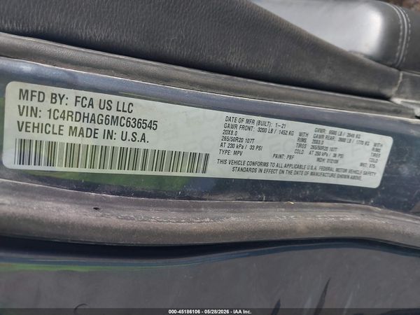 2021 DODGE DURANGO SXT PLUS RWD