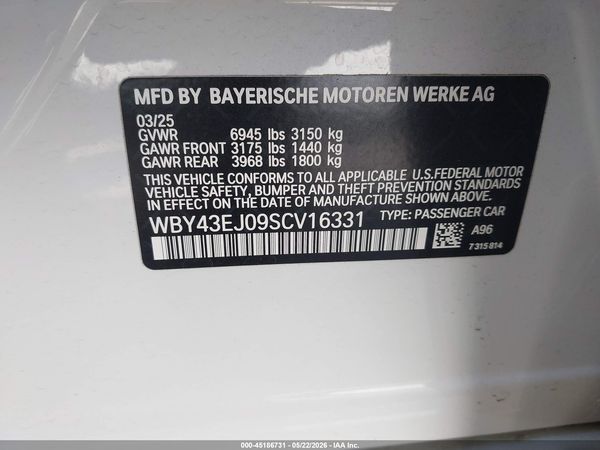 2025 BMW I7 EDRIVE50