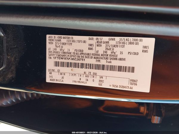 2018 FORD F-150 XL