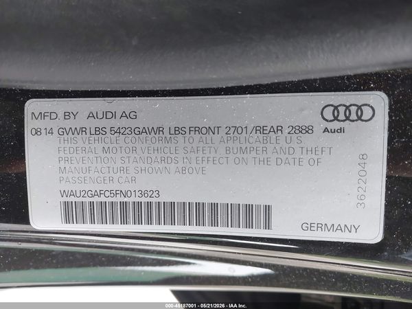 2015 AUDI A7 3.0T PREMIUM PLUS