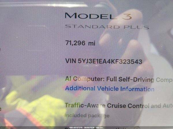 2019 TESLA MODEL 3