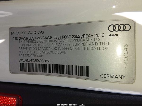 2019 AUDI A4 45 PREMIUM