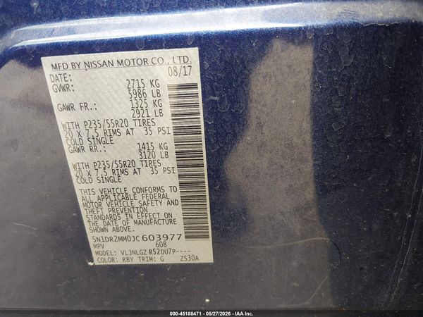 2018 NISSAN PATHFINDER SL — I9
