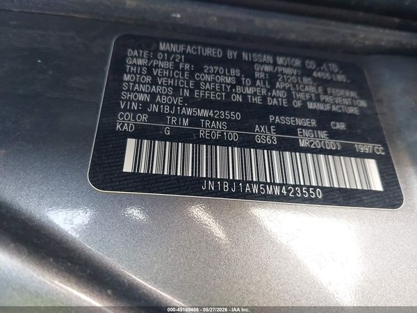 2021 NISSAN ROGUE SPORT S AWD XTRONIC CVT