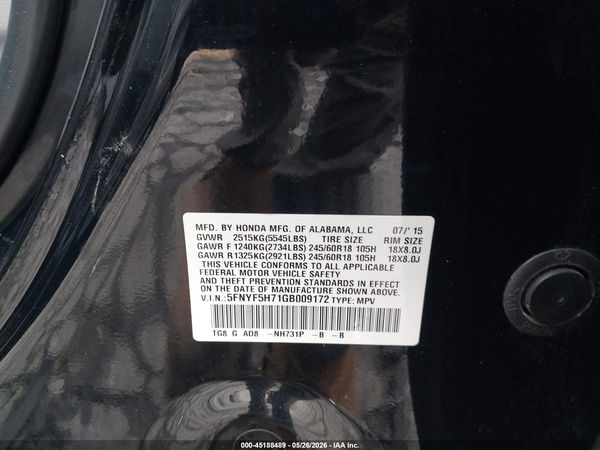 2016 HONDA PILOT EX-L