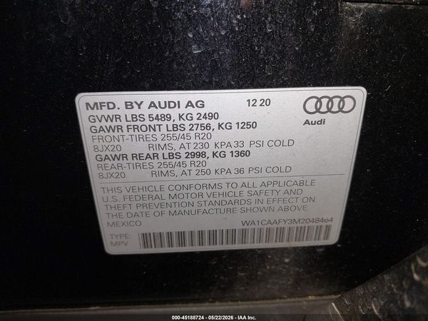 2021 AUDI Q5