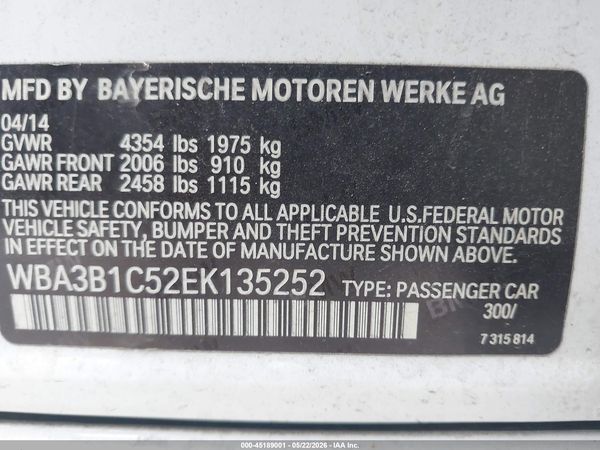 2014 BMW 320I SA