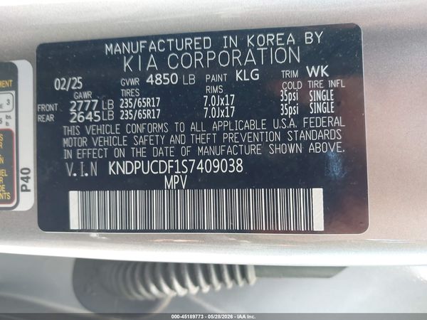 2025 KIA SPORTAGE LX