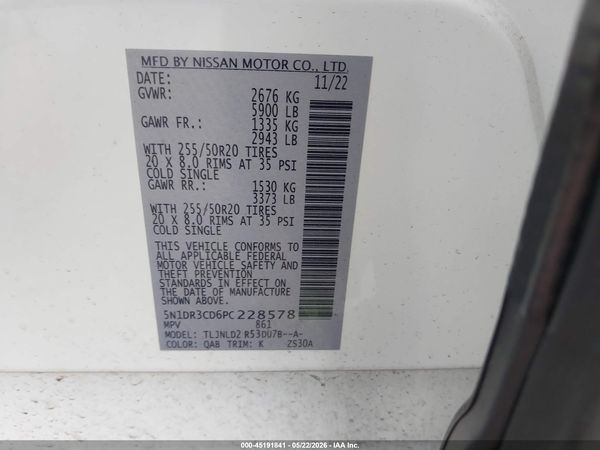 2023 NISSAN PATHFINDER SL 4WD